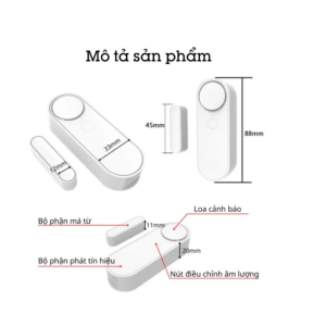 Cảm biến mở cửa Wifi Tuya HM-DS04